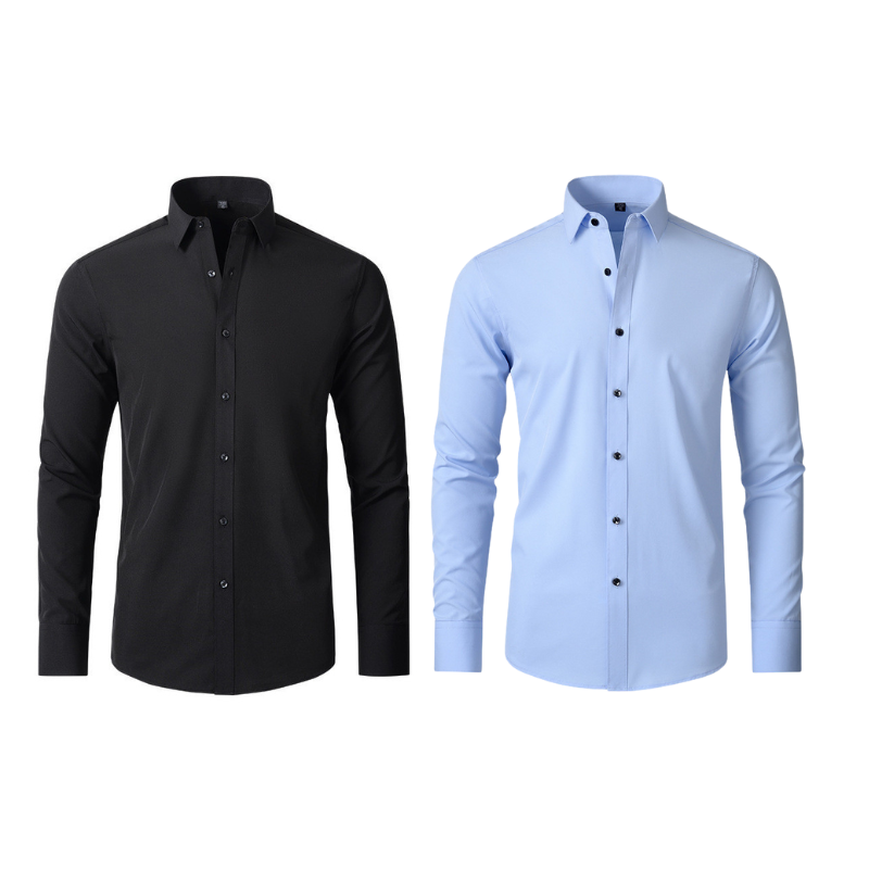 Pague 1 Leve 2 | Camisa Social Ultra Tech Italian + Brinde Relogio Casual Luxo