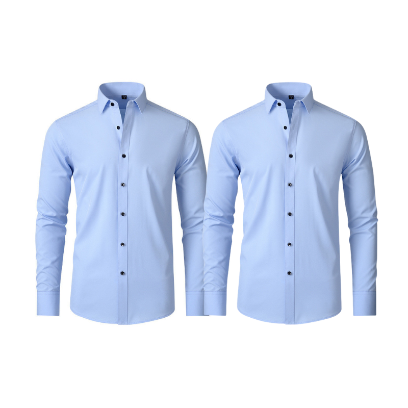 Pague 1 Leve 2 | Camisa Social Ultra Tech Italian + Brinde Relogio Casual Luxo