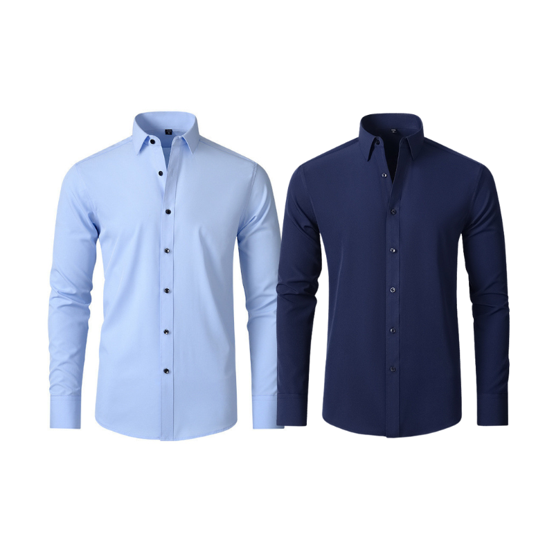 Pague 1 Leve 2 | Camisa Social Ultra Tech Italian + Brinde Relogio Casual Luxo