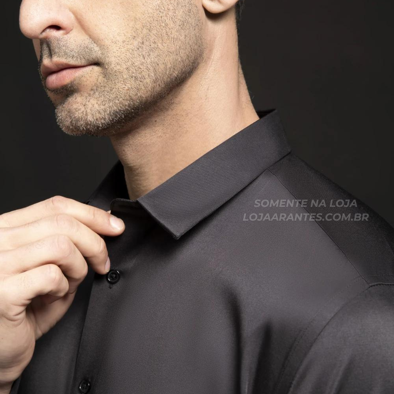 Pague 1 Leve 2 | Camisa Social Ultra Tech Italian + Brinde Relogio Casual Luxo