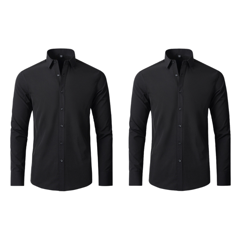 Pague 1 Leve 2 | Camisa Social Ultra Tech Italian + Brinde Relogio Casual Luxo