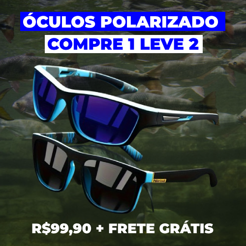 Óculos Polarizado Proteção UV 400 Pescando Online | PAGUE 1 LEVE 2