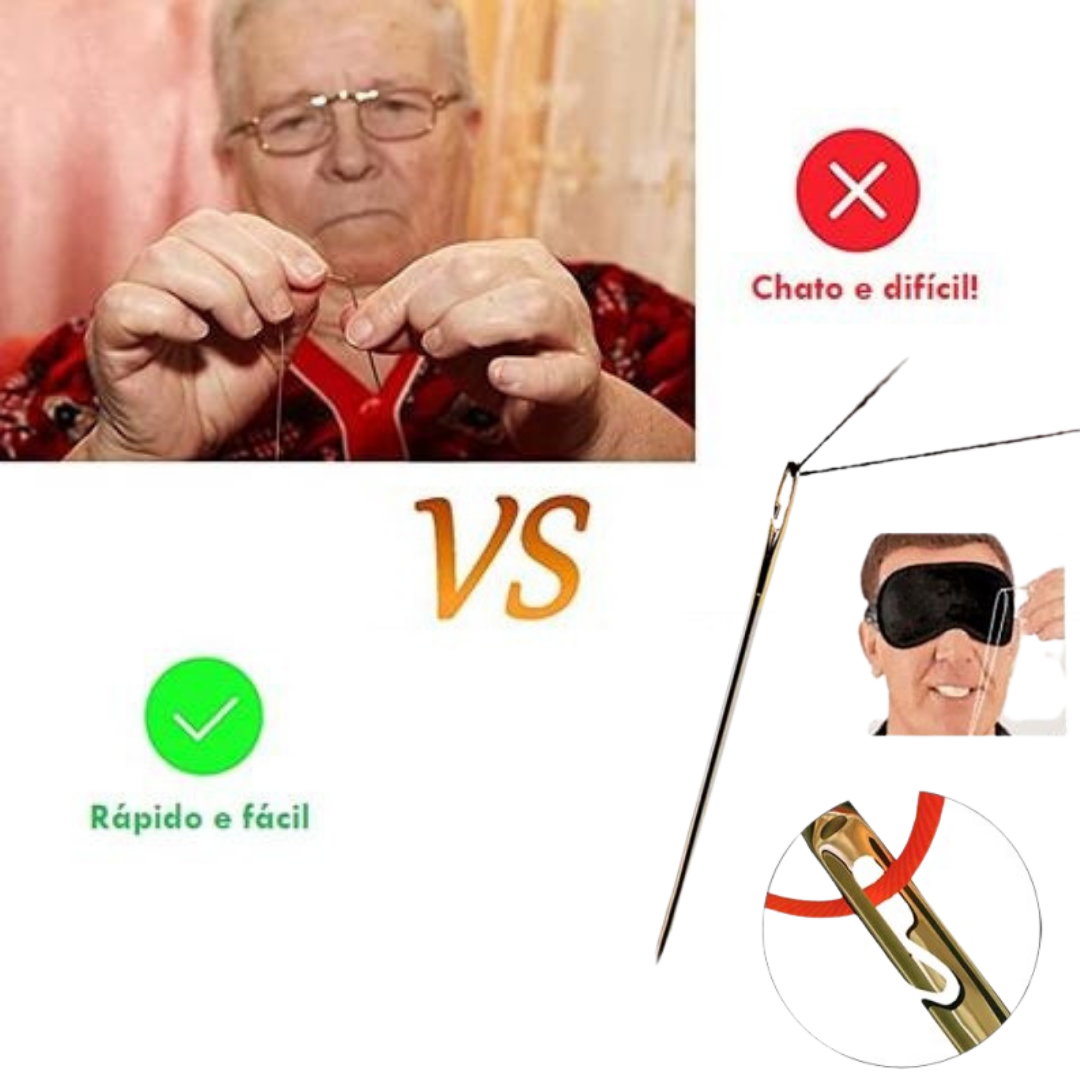 Kit de Agulhas Mágicas e Estojo Portátil