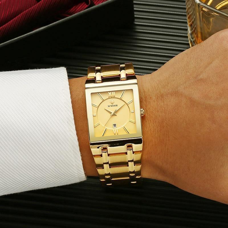 Relógio Casual Masculino Diamond Wwoor - Original