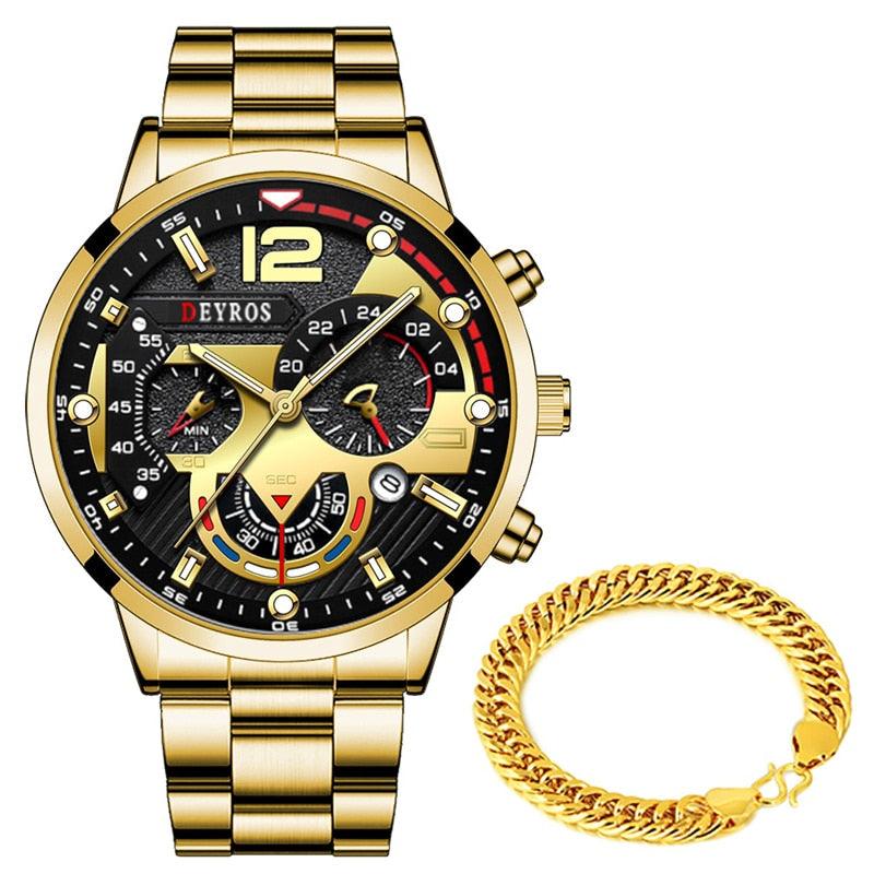 Relógio Automático + Pulseira de Brinde