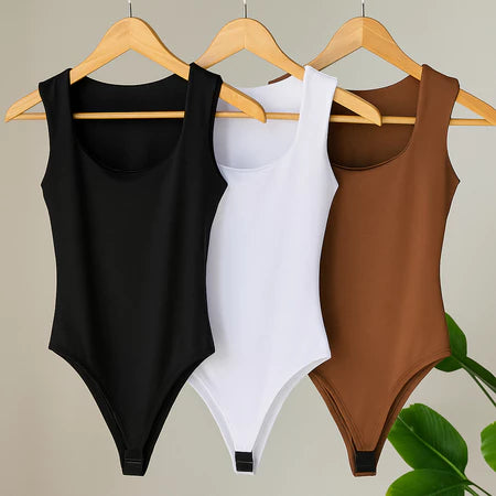 Kit 3 Bodys Feminino Bory Collant Decote Quadrado