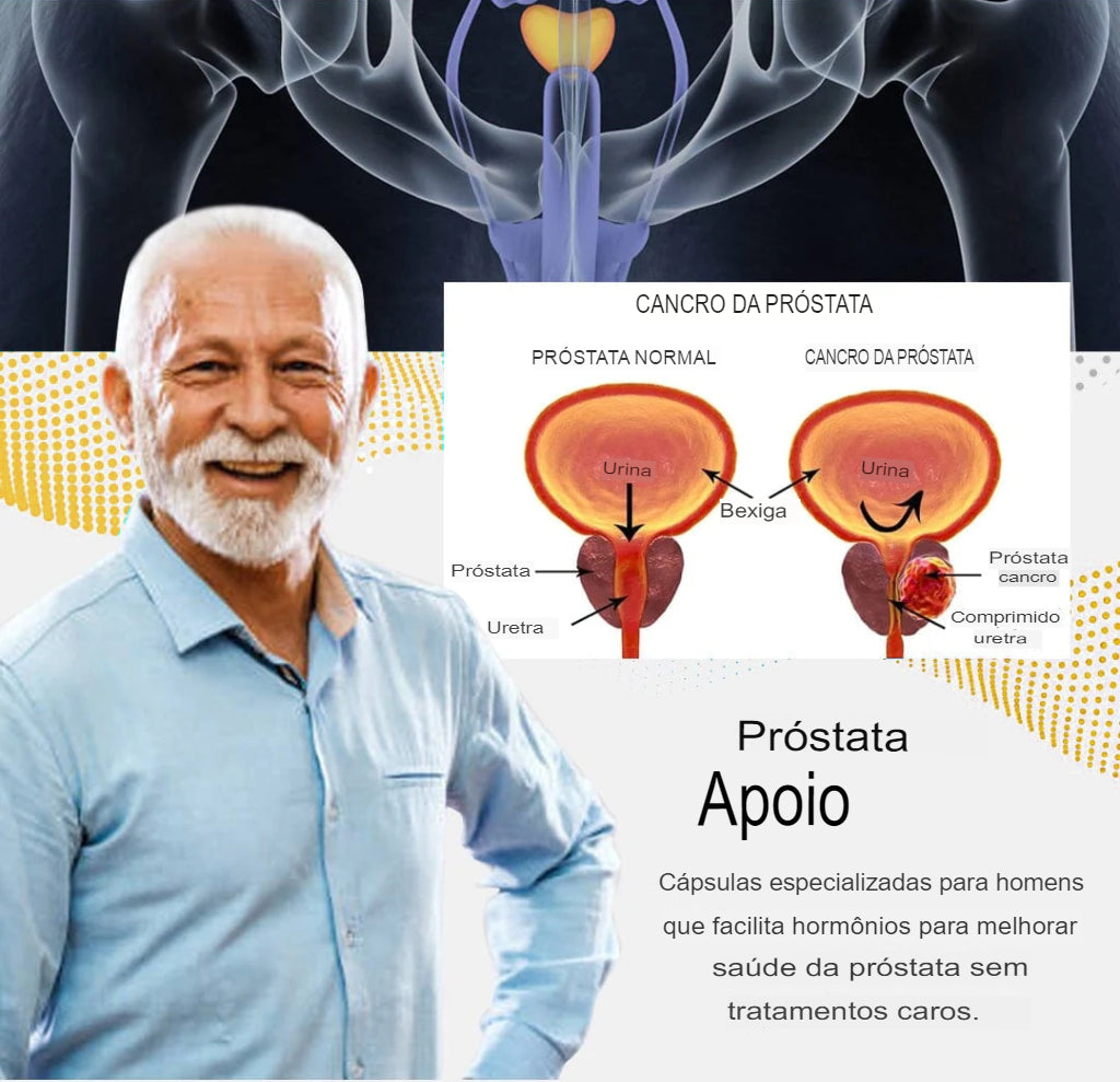 Cápsulas de ervas naturais da próstata FemiPure™ - apoiam a função reprodutiva masculina