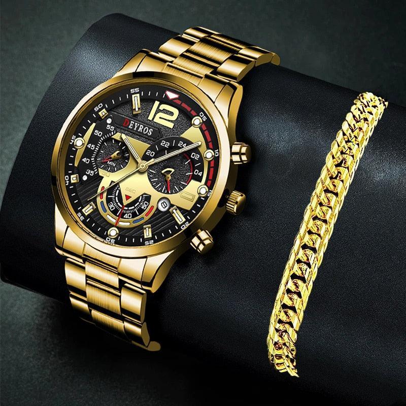 Relógio Automático + Pulseira de Brinde