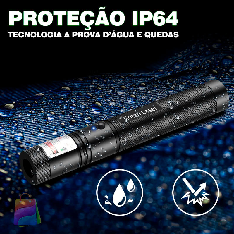 Caneta Laser Pointer 50KM Recarregável - BRINDE EXCLUSIVO
