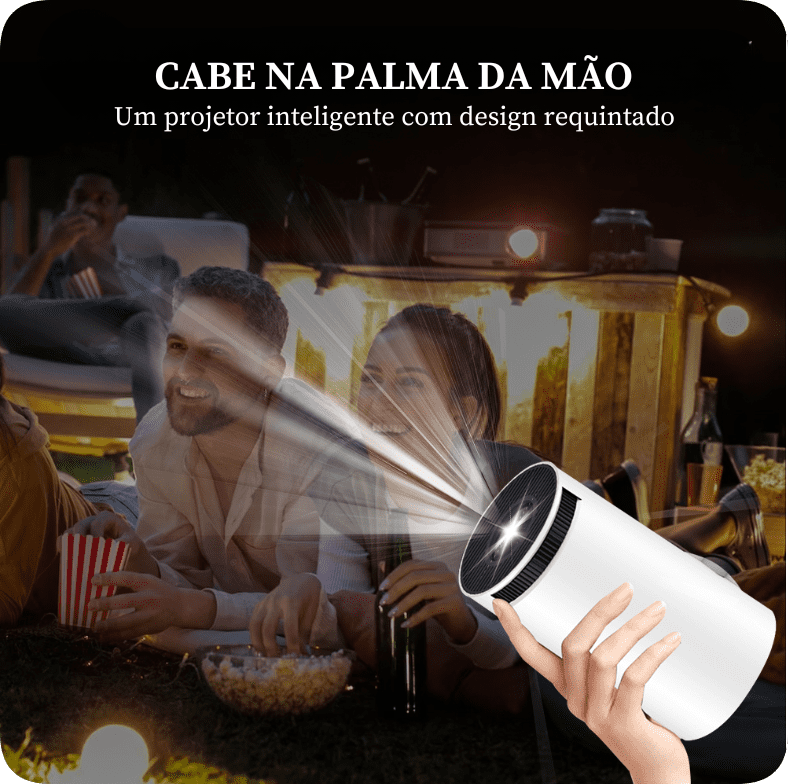 Projetor de Cinema LED 4k - Wi-Fi - Android