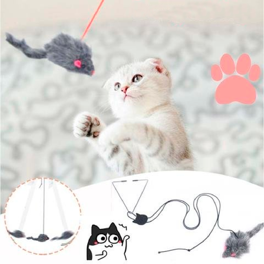 Brinquedo de Rato Saltitante Para Gato