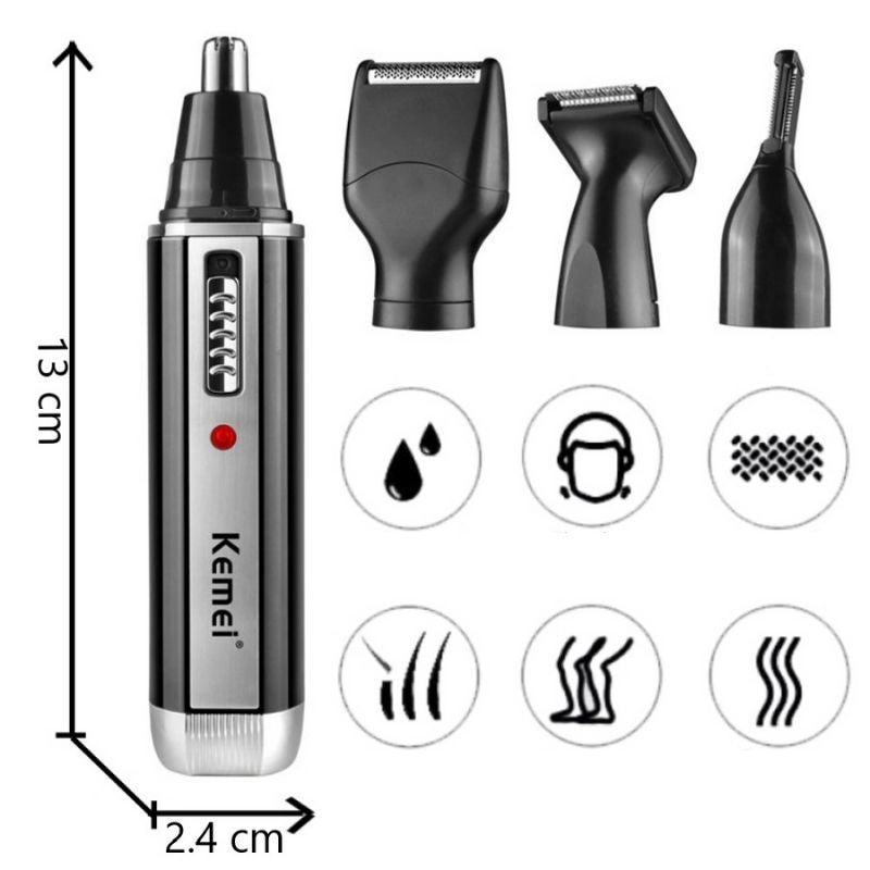 Barbeador Sem Fio Kit Kemei