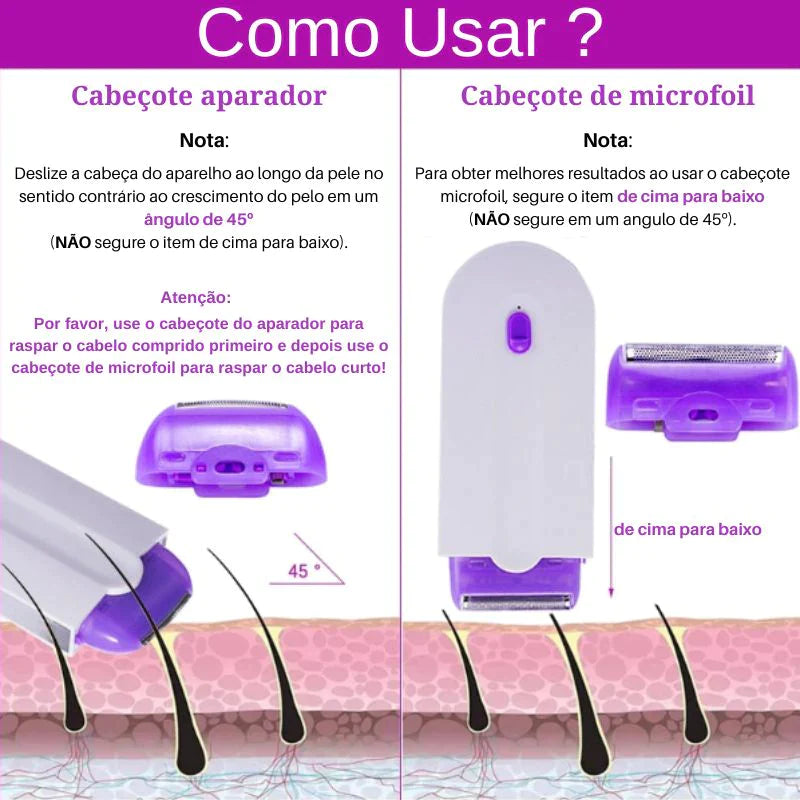 Depilador Laser LED - Shave Fast + BRINDES