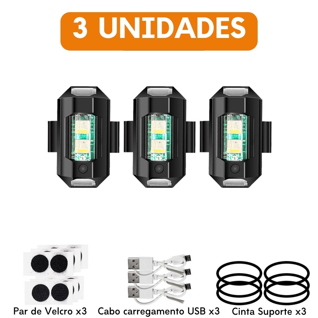 Kit de Luzes LED Estroboscópica - COMPRE 2 LEVE 4
