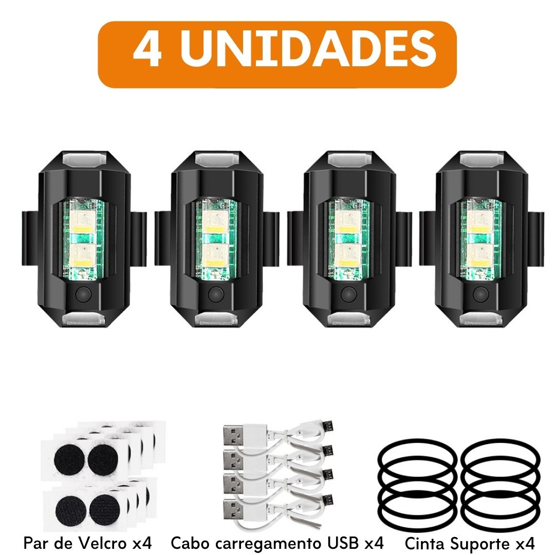 Kit de Luzes LED Estroboscópica - COMPRE 2 LEVE 4