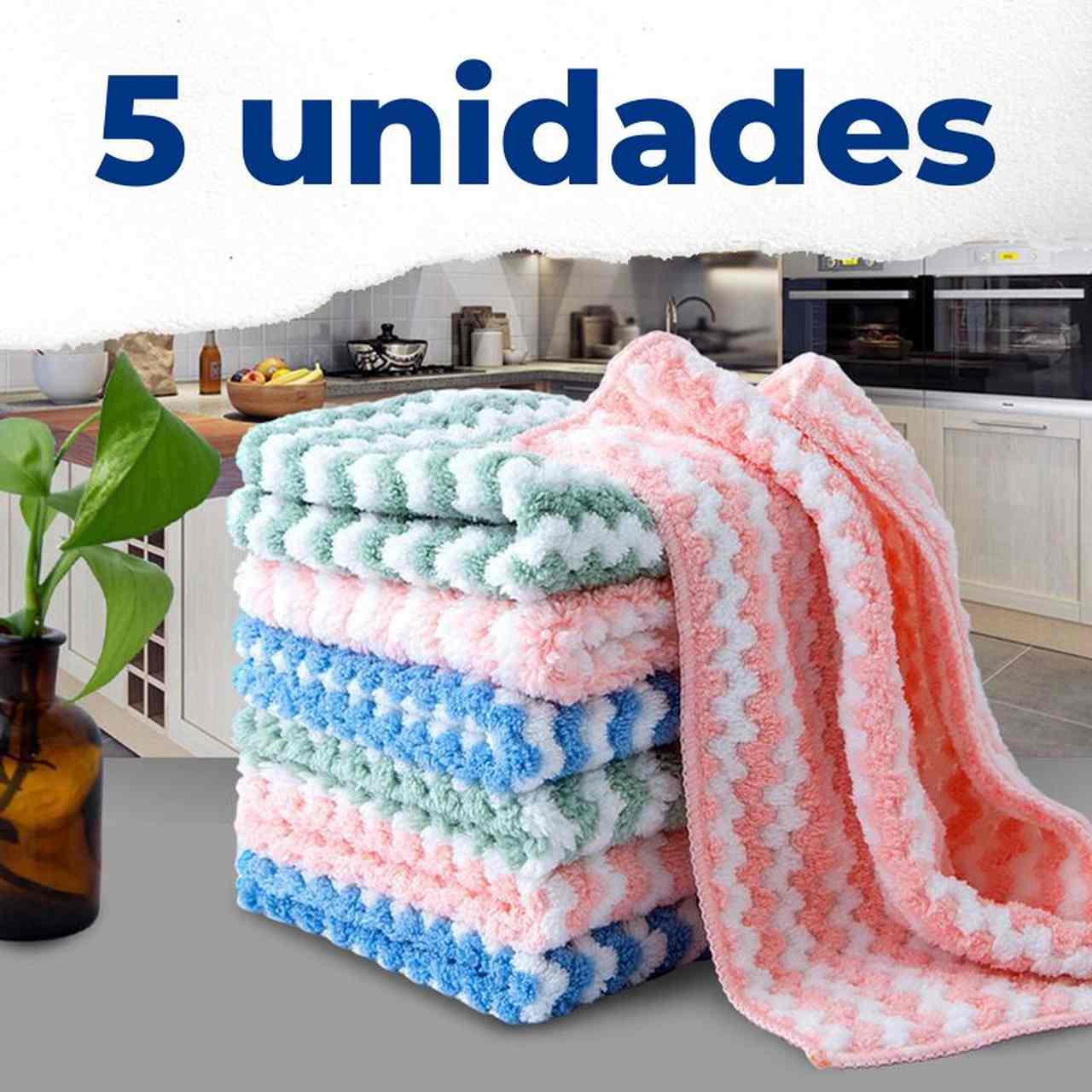 (Compre 5 Ganhe 10) Panos Mágicos® - Microfibra Macia para Limpeza Perfeita Premium 2023 - Frete Grátis