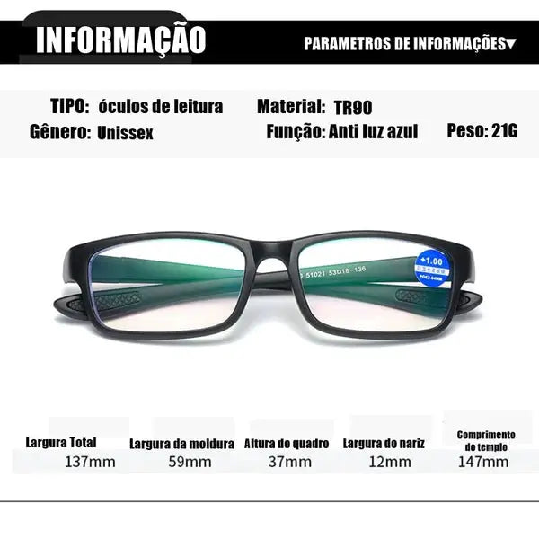 Óсulоs Inteligente Anti Azul - Compre 01 LEVE 02
