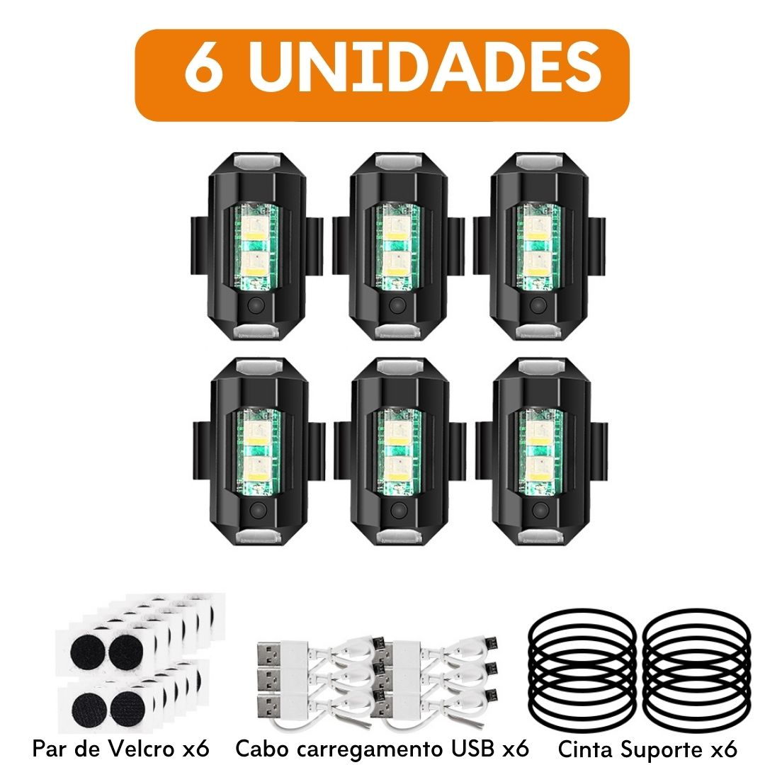 Kit de Luzes LED Estroboscópica - COMPRE 2 LEVE 4