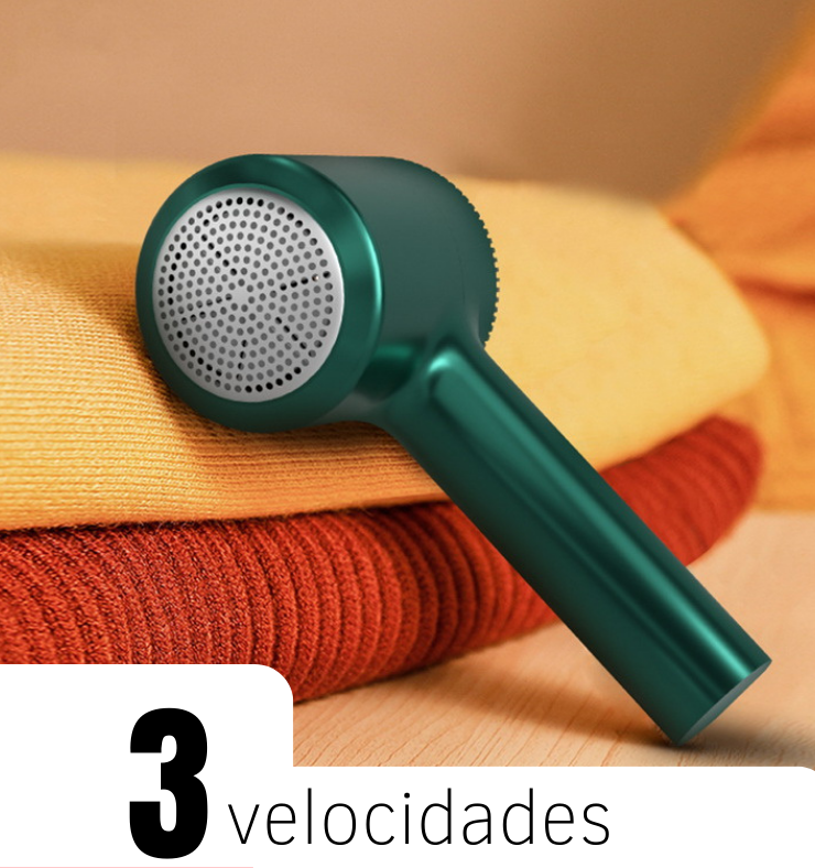 PelúciaZeroMax 2.0- Aparador de Bolinhas e Pelos para Roupas Elétrico Recarregável