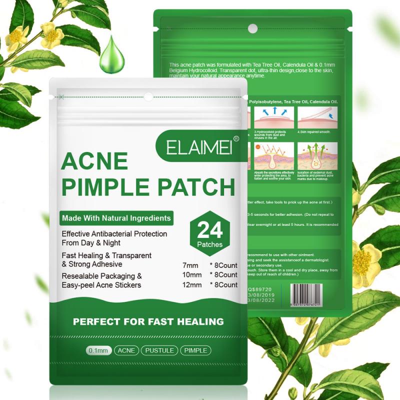 Adesivo para Acne Secativo e Clareador - 24 Peças