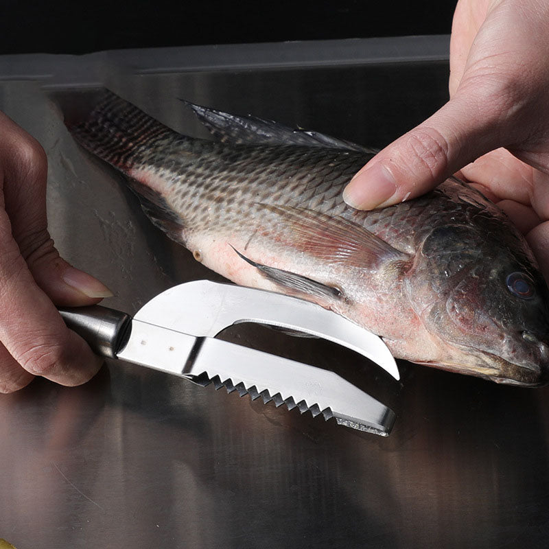 FACA LIMPA ESCAMA DE PEIXE 3 EM 1