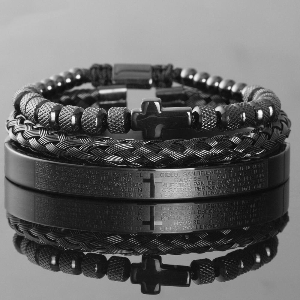Pulseira Escultural Romana (KIT 3 POR 1)