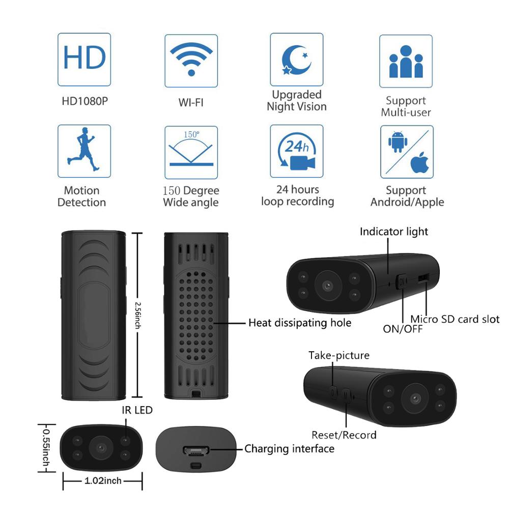 Câmera de Segurança Pro WI-fI HD Original (com suporte)
