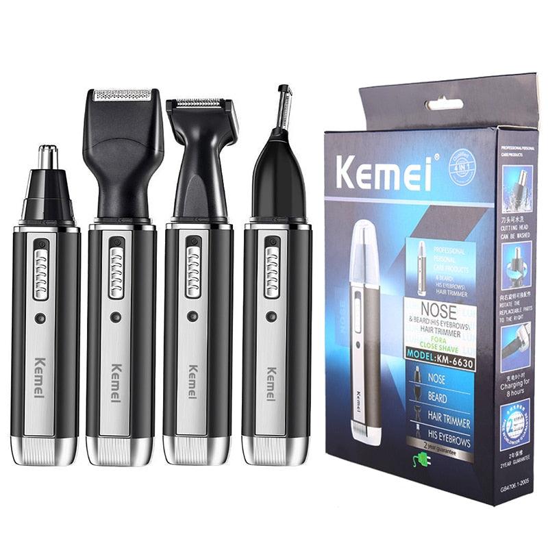 Barbeador Sem Fio Kit Kemei