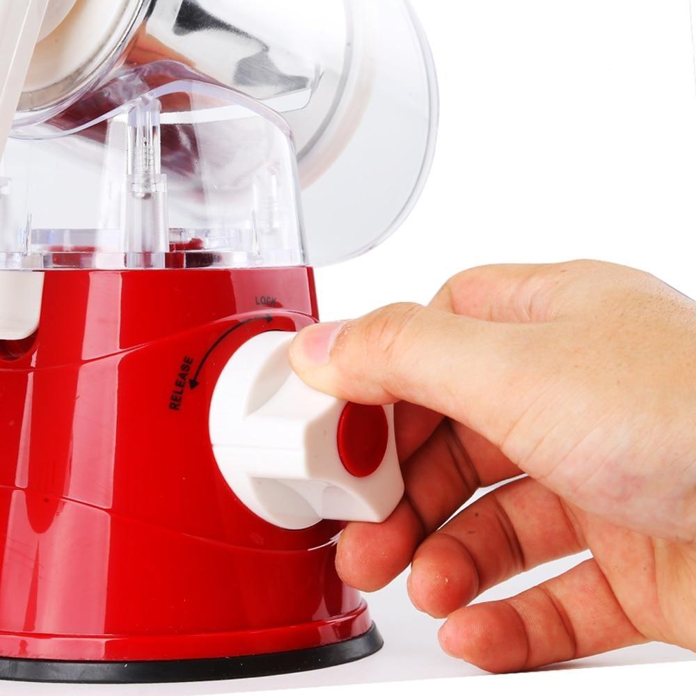 Fatiador Ralador de Legumes Frutas e Vegetais 3 em 1 Multifuncional com Manivela - Slicer Multi