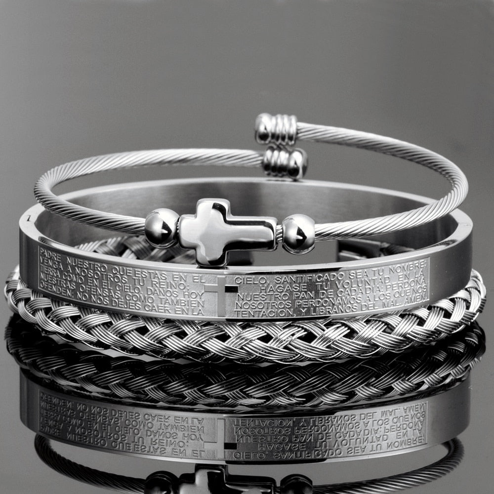 Pulseira Escultural Romana (KIT 3 POR 1)