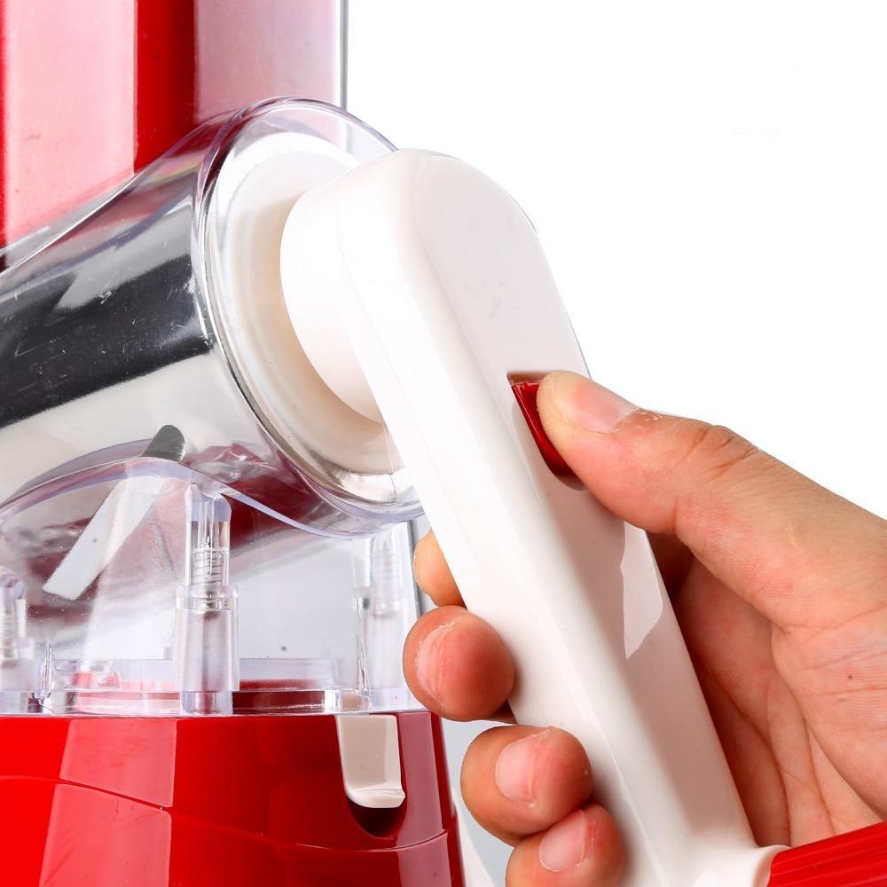 Fatiador Ralador de Legumes Frutas e Vegetais 3 em 1 Multifuncional com Manivela - Slicer Multi