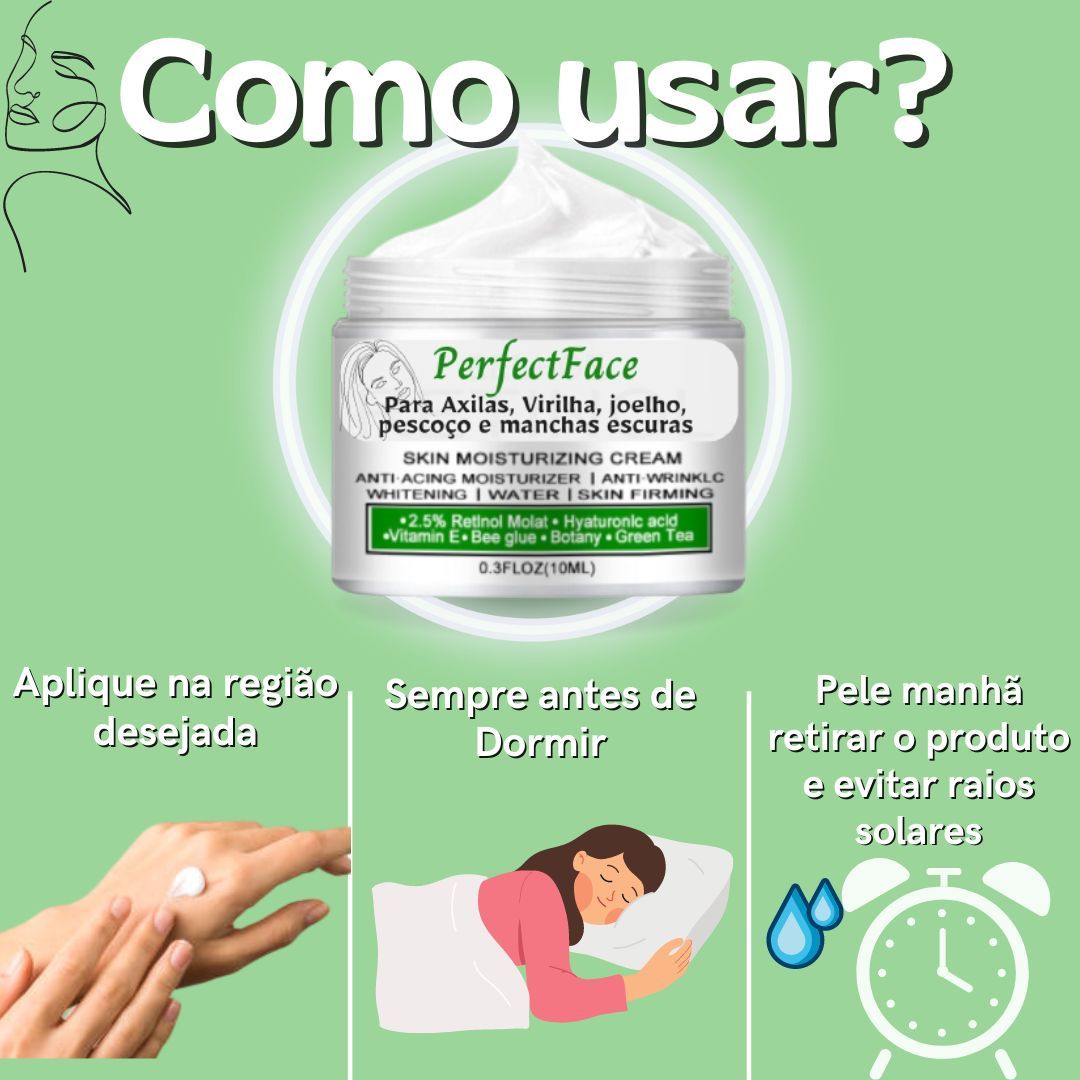 Creme Clareador de Pele Áreas Escurecidas - PerfectFace