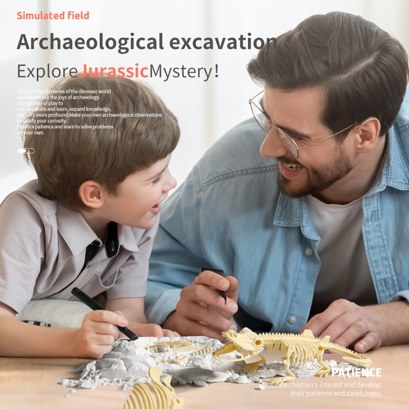 Kit de Escavação de Fósseis de Dinossauros