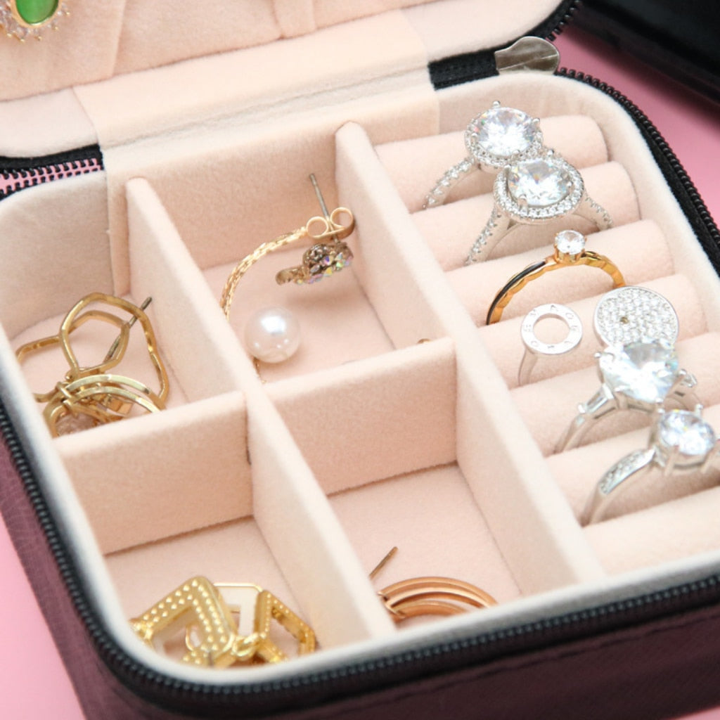 Mini Organizador de Joias Portátil Glamour