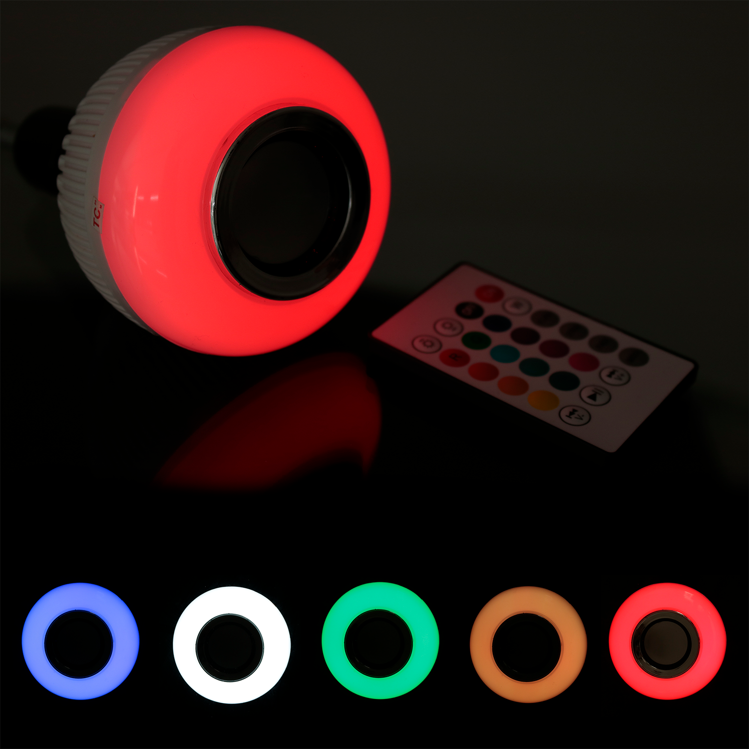 Lâmpada Musical Led Colorida Bluetooth 12w Com Controle