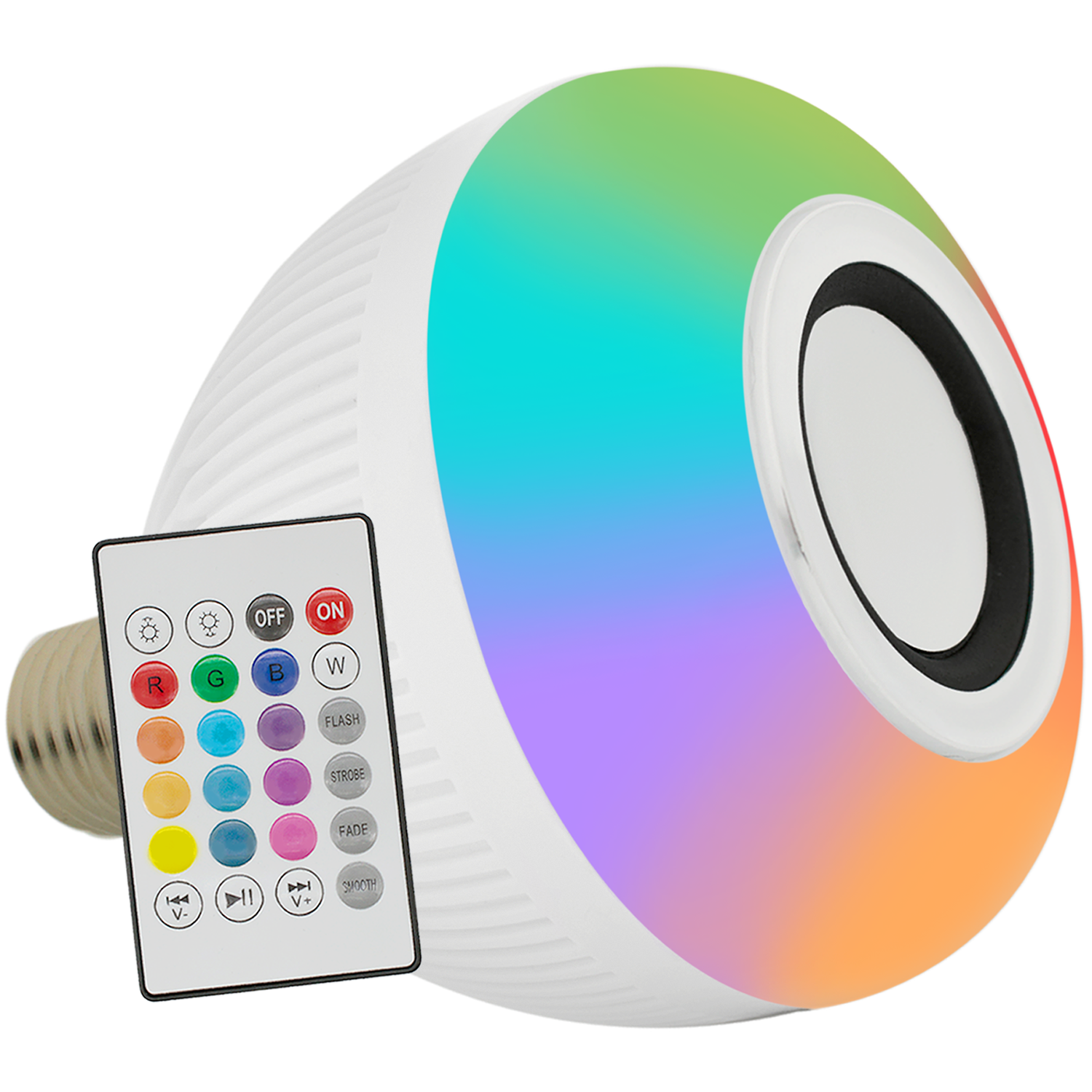 Lâmpada Musical Led Colorida Bluetooth 12w Com Controle