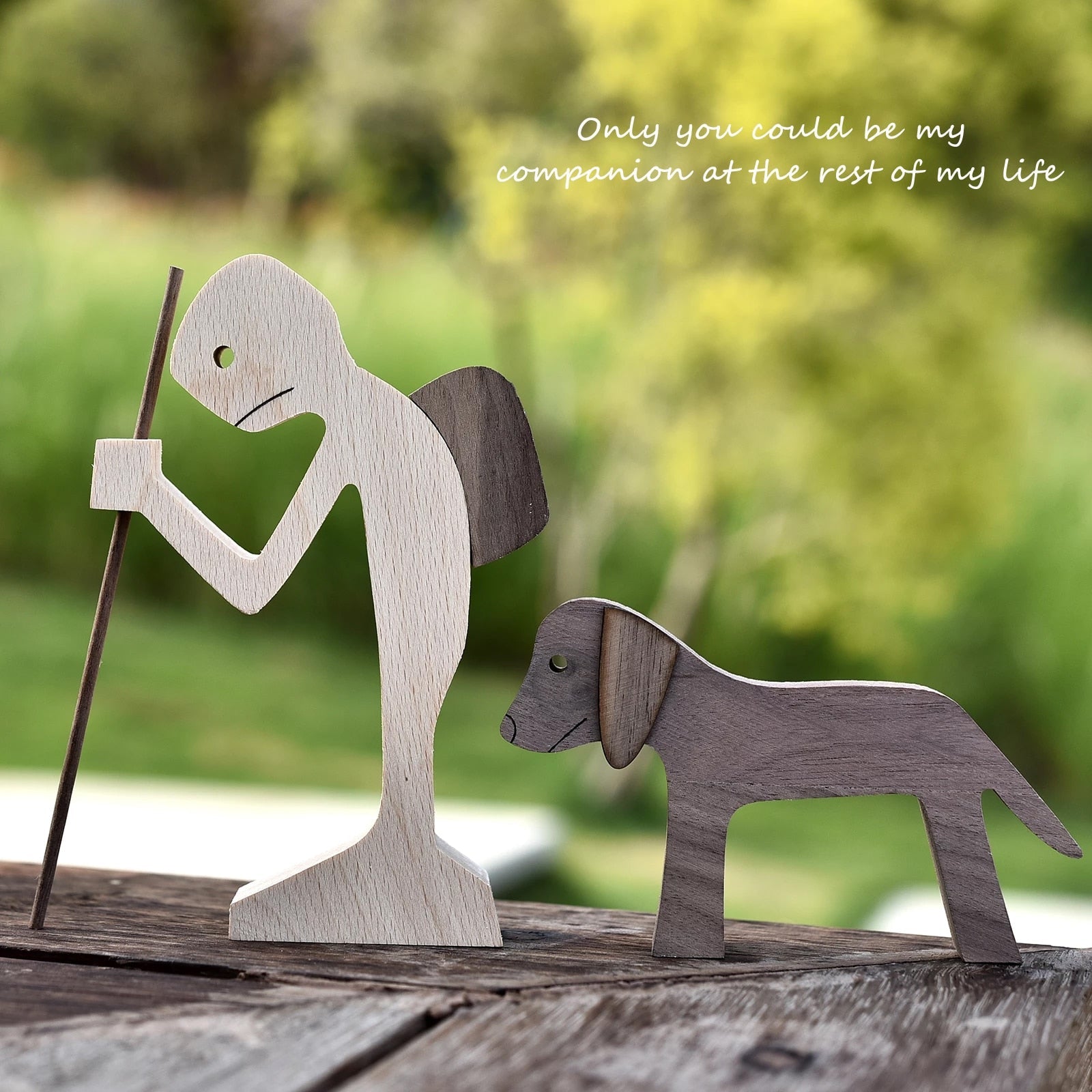 Escultura de madeira PET