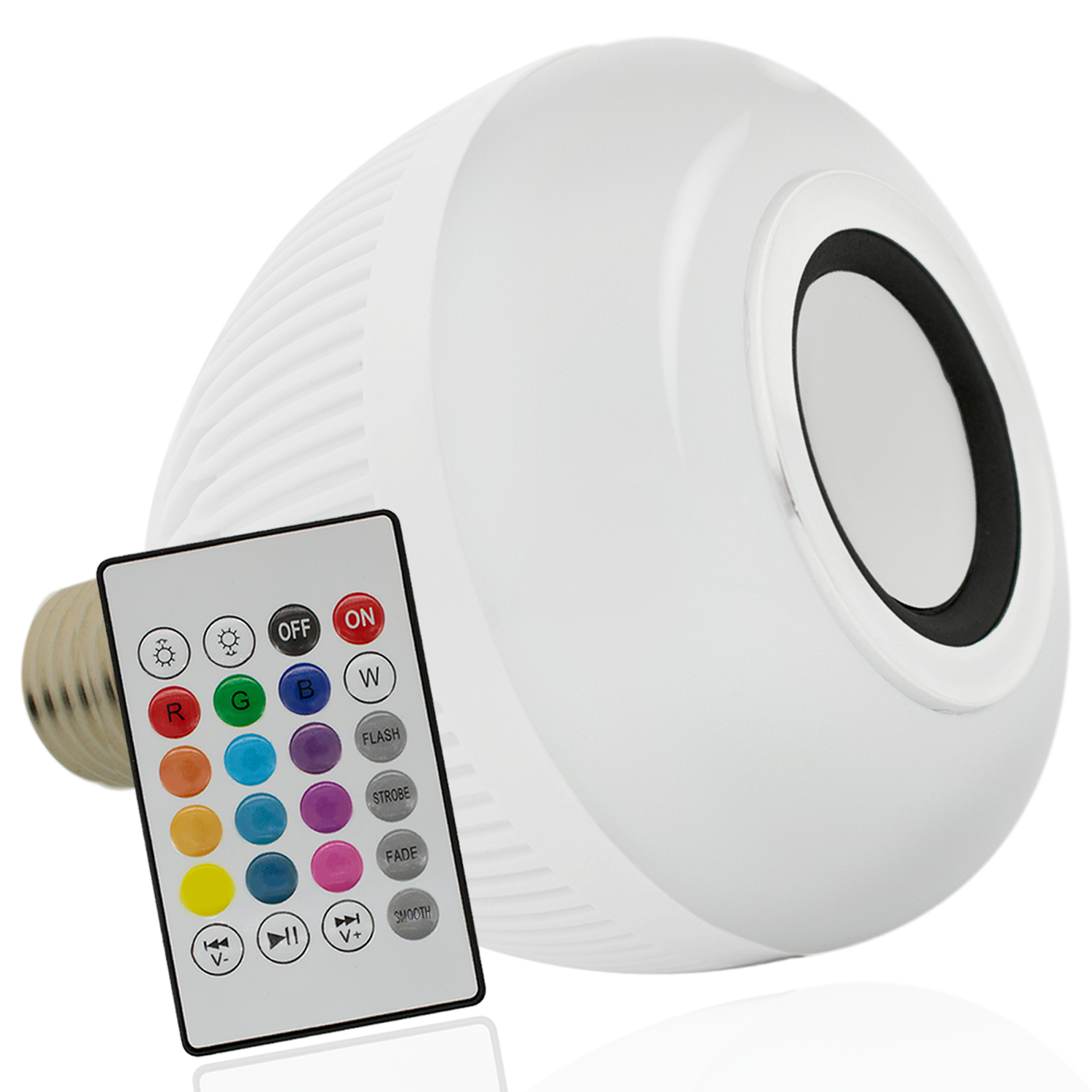 Lâmpada Musical Led Colorida Bluetooth 12w Com Controle