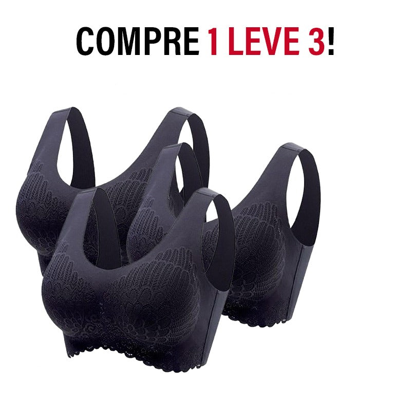 KIT 3 Peças - Sutiã Comfort Plus 5D - Compre 2 Leve 3