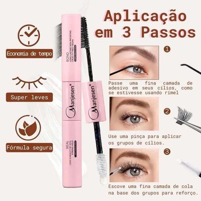 Extensão de Cílios Profissional em Casa LashGlow