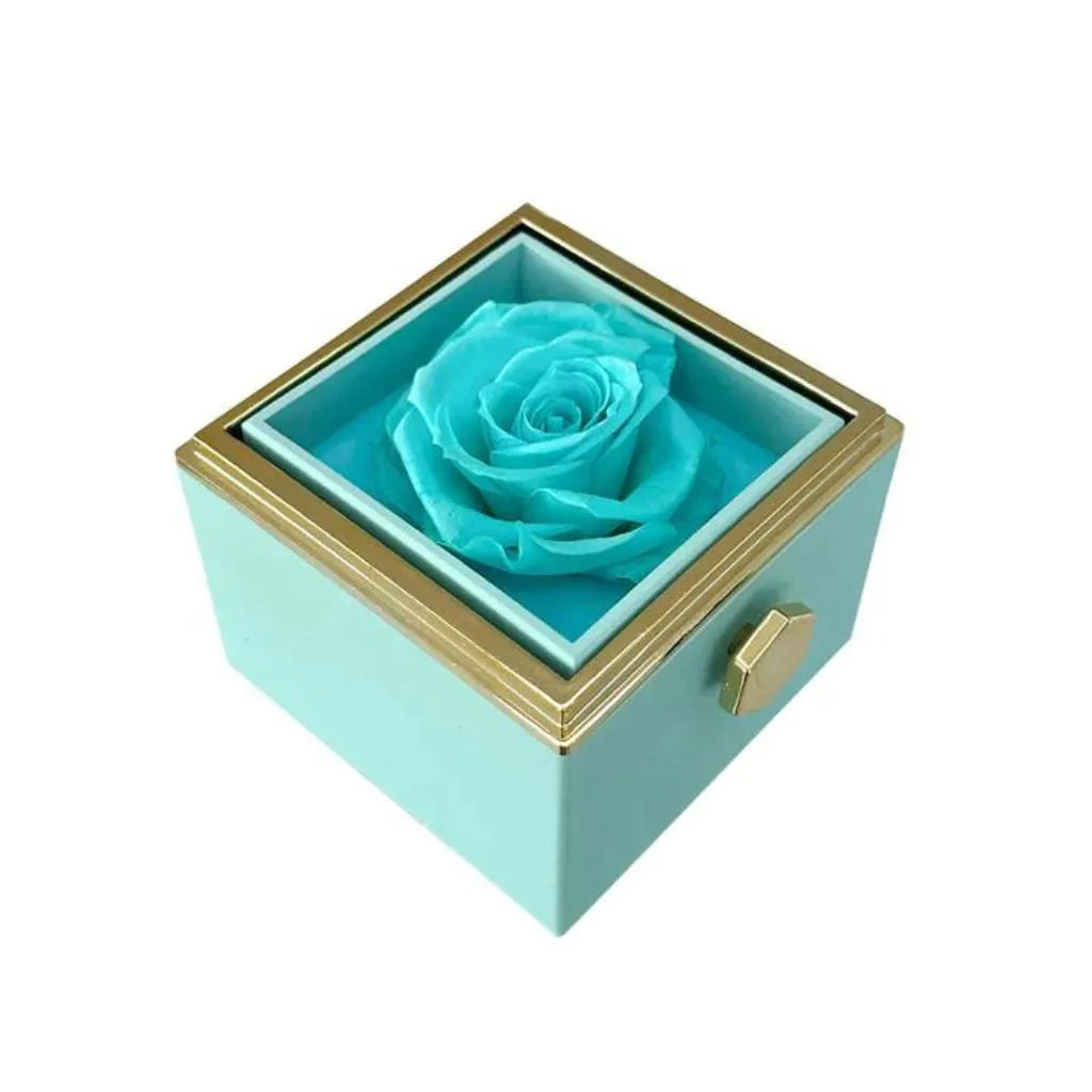 Colar com Caixa Rotativa Surpresa - Rosa Amor Eterno