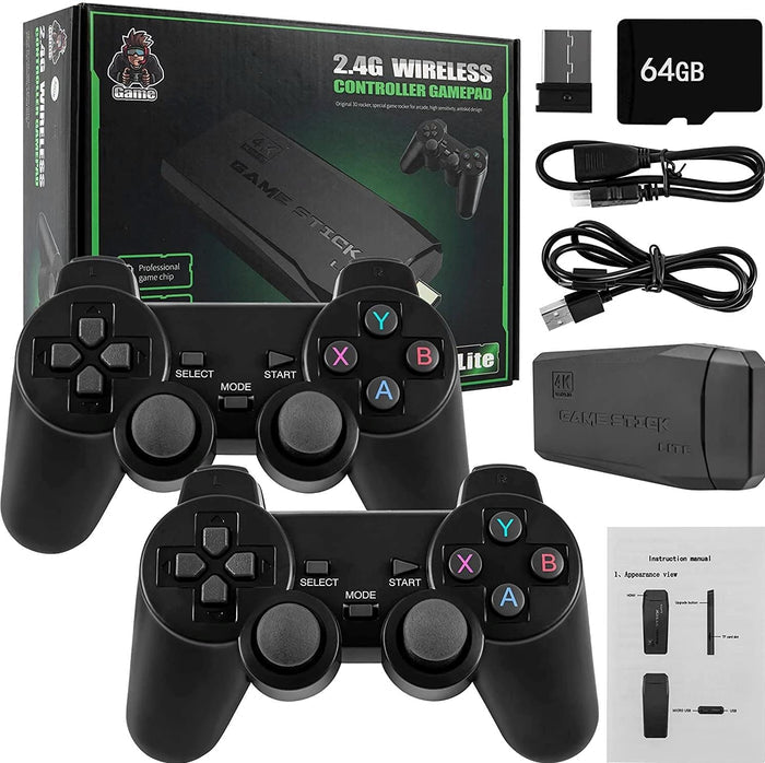 Game Retrô 4k Original 10.000 Mil Jogos + 2 controles SEM FIO