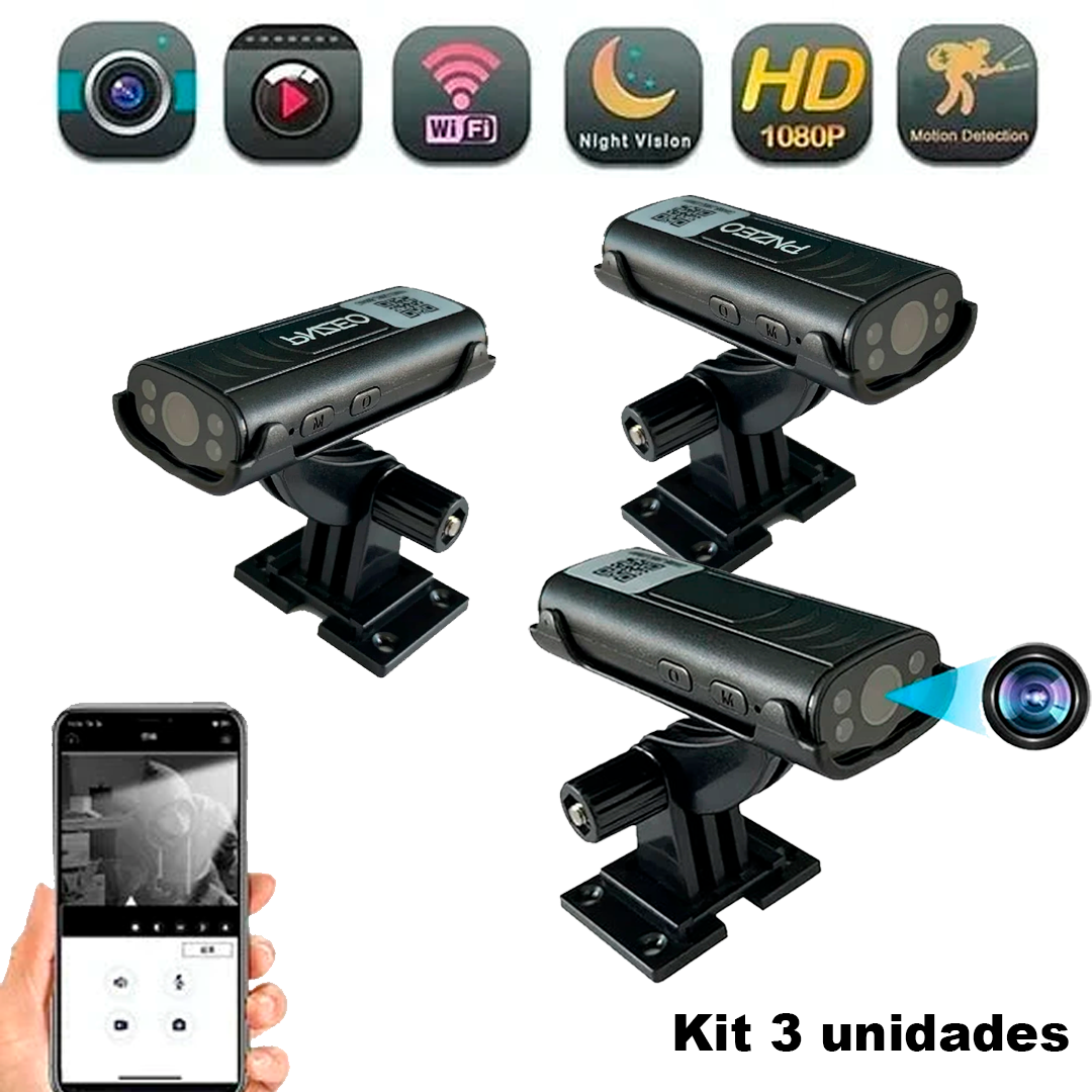 Câmera de Segurança Pro WI-fI HD Original (com suporte)