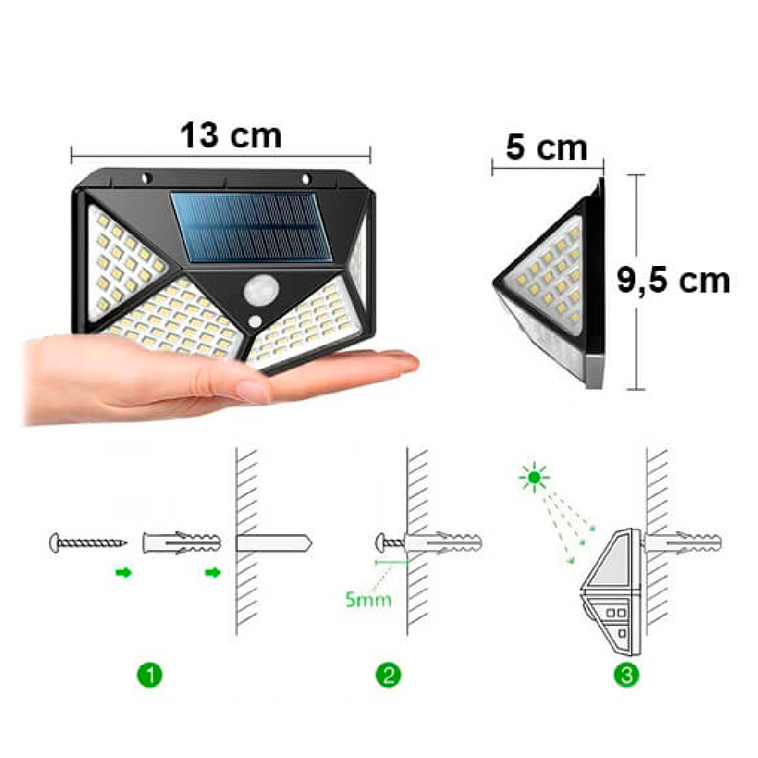 Luminária Solar Externa LED