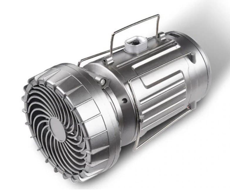 CampingPRO ™ Ventilador, Lâmpada e Banco de Baterias movidos a Energia Solar 6 em 1
