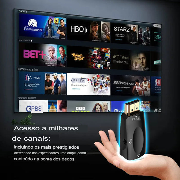 Smart TV Streaming Box 🔥 - Assista todos os canais gratuitamente (sem anúncios, sem custos mensais)