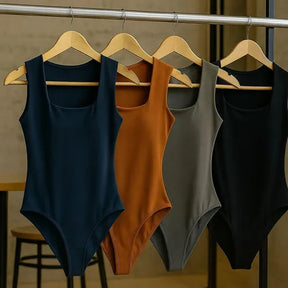 Kit 3 Bodys Feminino Bory Collant Decote Quadrado