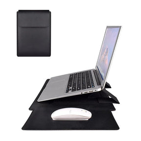 Capa em Couro com Suporte para Notebook