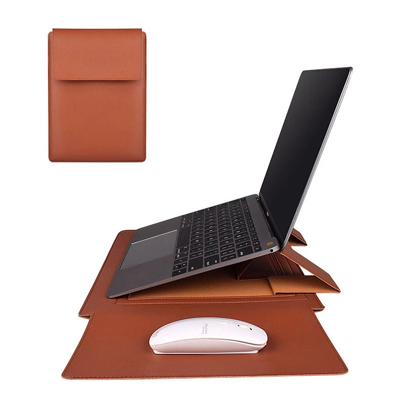 Capa em Couro com Suporte para Notebook