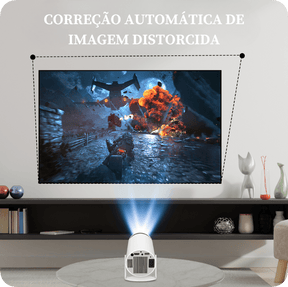 Projetor de Cinema LED 4k - Wi-Fi - Android